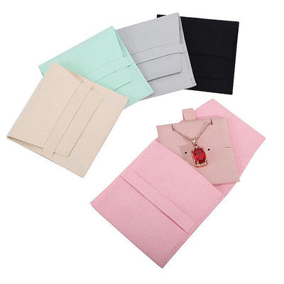 Soft Touch Microfiber Perfumery Storage Bag với bộ chia cắt có thể tháo rời cho bông tai