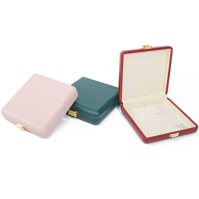 Không gian rộng rãi Da giả Luxury Organizer Handy Travel Jewelry Case with Clamps Tắt