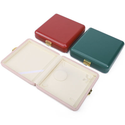 Không gian rộng rãi Da giả Luxury Organizer Handy Travel Jewelry Case with Clamps Tắt