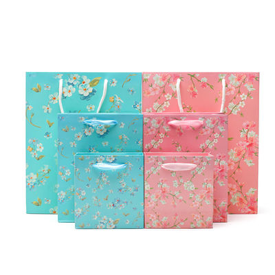 Mua Hình hoa Thẻ cứng giấy giấy Tote túi với tay cầm cho quà sinh nhật của cô gái online manufacture