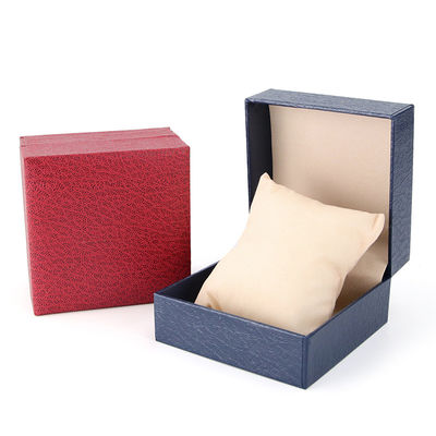 Fine Pebble Grain Hard Paper Watch Box Packaging Box Khối lưu trữ ván nhỏ gọn