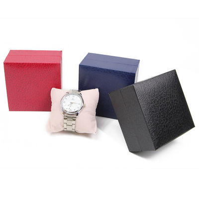 Fine Pebble Grain Hard Paper Watch Box Packaging Box Khối lưu trữ ván nhỏ gọn
