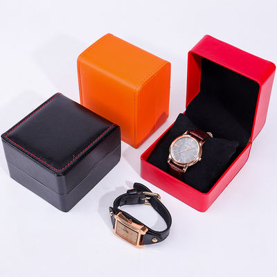 Mua Custom Waterproof PU Da Chiếc đồng hồ xa xỉ hộp đóng gói nhựa nhung mềm online manufacture