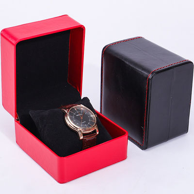 Custom Waterproof PU Da Chiếc đồng hồ xa xỉ hộp đóng gói nhựa nhung mềm
