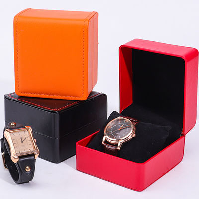 Custom Waterproof PU Da Chiếc đồng hồ xa xỉ hộp đóng gói nhựa nhung mềm