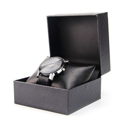 Diamond Crosshatch kết cấu giấy cứng vỏ đồng hồ vỏ giấy hộp sang trọng