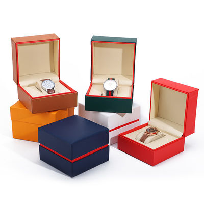 Mua Soft Handy Stylish PU Da Đồng hồ Bao bì Hộp Red Edge Lưu trữ Case cho quà tặng online manufacture