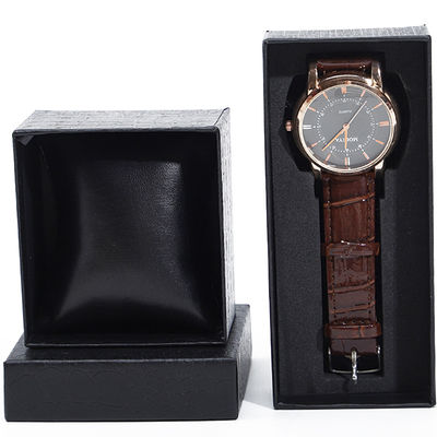 Linen Texture Noble Soft PU Leather Watch Packaging Case Luxury Storage Box (Máy bảo quản sang trọng)