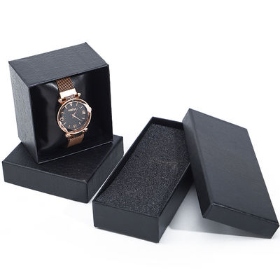 Linen Texture Noble Soft PU Leather Watch Packaging Case Luxury Storage Box (Máy bảo quản sang trọng)
