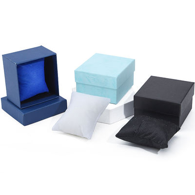 Một khe Twill giấy hạt hộp đồng hồ bao bì với gối có thể tháo rời
