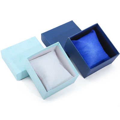 Một khe Twill giấy hạt hộp đồng hồ bao bì với gối có thể tháo rời