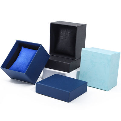 Một khe Twill giấy hạt hộp đồng hồ bao bì với gối có thể tháo rời