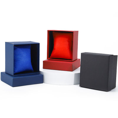 Một khe Twill giấy hạt hộp đồng hồ bao bì với gối có thể tháo rời
