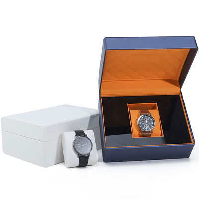 Soft Touch Lining PU Da Watch Box Bao bì sang trọng với nội thất gỗ đẹp