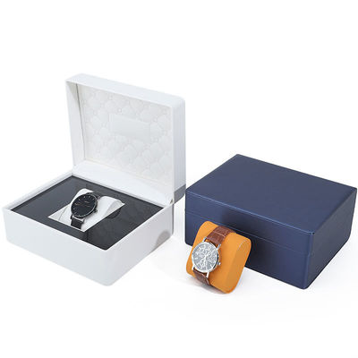Soft Touch Lining PU Da Watch Box Bao bì sang trọng với nội thất gỗ đẹp