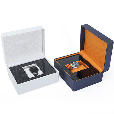 Soft Touch Lining PU Da Watch Box Bao bì sang trọng với nội thất gỗ đẹp