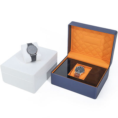 Soft Touch Lining PU Da Watch Box Bao bì sang trọng với nội thất gỗ đẹp