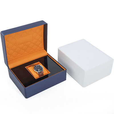 Soft Touch Lining PU Da Watch Box Bao bì sang trọng với nội thất gỗ đẹp