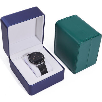 Chế độ hoàn thiện bàn chải Da giả Đồng hồ Lưu trữ Hộp Quảng trường Luxury Holder cho Ngày Valentine