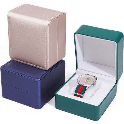 Hạt chải mịn mịn da giả hộp lưu trữ đồng hồ thủ công Chick Luxury Packaging cho đàn ông