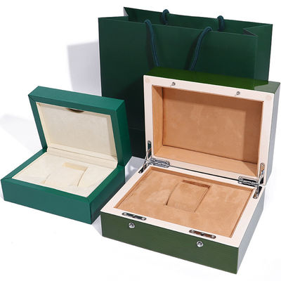 Mua Hộp đồng hồ gỗ xanh cao cấp để đóng gói quà tặng sang trọng với túi Tote đảo ngược online manufacture