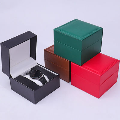 Hộp lưu trữ đồng hồ da PU cao cấp với nội thất gỗ cho bao bì sang trọng