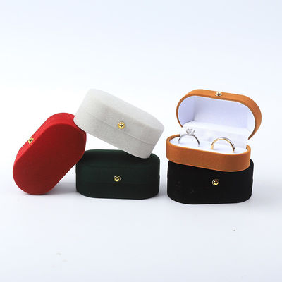 Bao bì hộp nhẫn nhung tùy chỉnh cho trang sức cưới và đính hôn