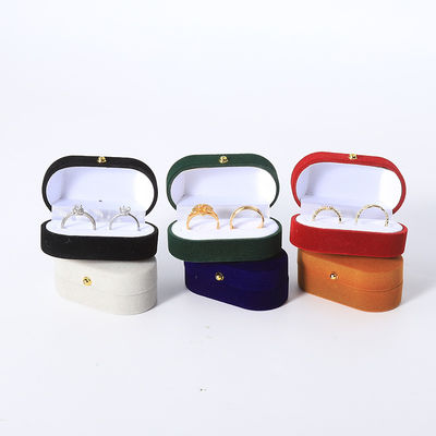 Bao bì hộp nhẫn nhung tùy chỉnh cho trang sức cưới và đính hôn