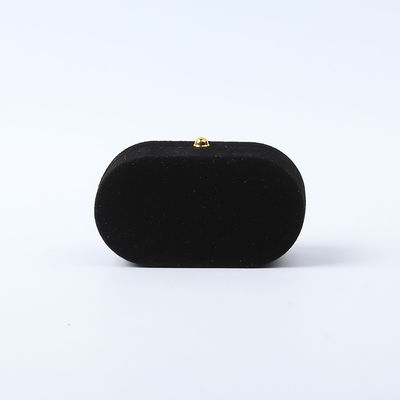 Cá nhân hóa tùy chỉnh Black Velvet đồ trang sức đóng gói đám cưới đính hôn Nhẫn đôi hộp đồ trang sức sang trọng