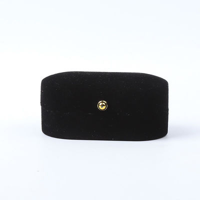 Cá nhân hóa tùy chỉnh Black Velvet đồ trang sức đóng gói đám cưới đính hôn Nhẫn đôi hộp đồ trang sức sang trọng