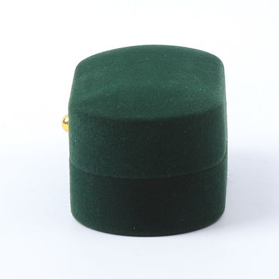 Nhập gói đồ trang sức nhựa màu xanh lá cây tùy chỉnh Bao bì cưới đính hôn Quả nhẫn đôi với logo