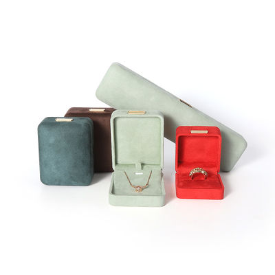 hign cuối sang trọng flanel nhung đồ trang sức hộp cho vòng đeo tay vòng cổ tai