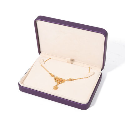 Ưu tiên hình vuông Pu da đồ trang sức hộp cho bộ đồ trang sức