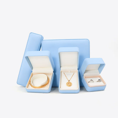 Hạt màu xanh lá cây hộp đồ trang sức da cho đồ trang sức lớn Set vòng cổ vòng đeo tai nhẫn gói
