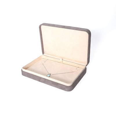 Hộp đóng gói đồ trang sức màu xám cao cấp Hign End Custom Big Jewelry Set Necklace Bracelet Earrings Ring Packaging