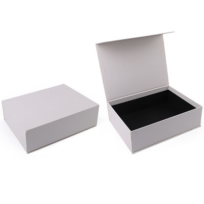 Sản xuất bán buôn hộp quà tặng từ tính chất lượng cao Bao bì Logo tùy chỉnh sang trọng Thân thiện với môi trường Giấy bìa cứng Hộp trang sức từ tính màu trắng