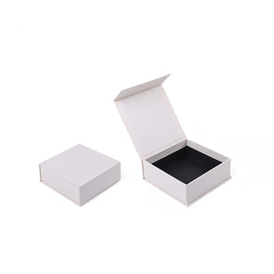 Sản xuất bán buôn hộp quà tặng từ tính chất lượng cao Bao bì Logo tùy chỉnh sang trọng Thân thiện với môi trường Giấy bìa cứng Hộp trang sức từ tính màu trắng