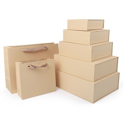 Sản xuất bán buôn hộp quà tặng từ tính chất lượng cao Bao bì Hộp từ tính màu vàng bằng giấy bìa cứng thân thiện với môi trường có logo tùy chỉnh Hộp đựng trang sức từ tính sang trọng
