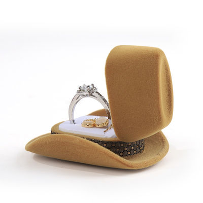 tùy chỉnh cá nhân cao cấp nhung cao bồi đồ trang sức hộp nhẫn cho quà lễ hội