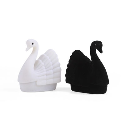 Hộp đựng nhẫn nhung cao cấp hình thiên nga cá nhân hóa để đóng gói trang sức làm quà tặng ngày lễ