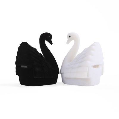 Hộp đựng nhẫn nhung cao cấp hình thiên nga cá nhân hóa để đóng gói trang sức làm quà tặng ngày lễ