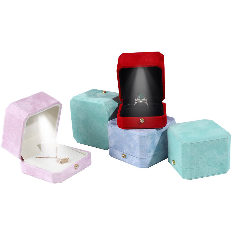 Hộp đồ trang sức nhung kích thước tùy chỉnh để tổ chức và hiển thị bộ sưu tập đồ trang sức LED