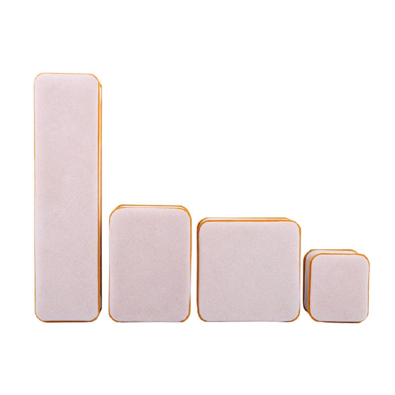Hộp đóng gói đồ trang sức nhung màu dẻo tùy chỉnh cho lớp kép và kích thước 6 * 5.5 * 5cm