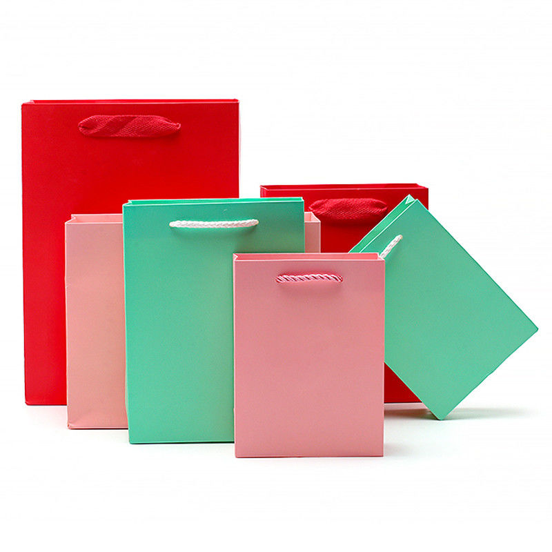 Chick đơn giản Macaron màu Thẻ giấy Tote Gift Treasure Packaging