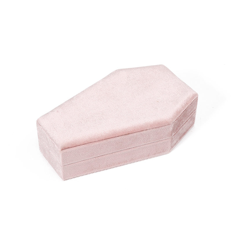 Tổ chức tùy chỉnh Lưu trữ màu hồng nhung đồ trang sức Box du lịch OEM đồ trang sức Giáng sinh hộp quà