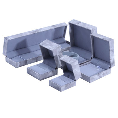 Sản xuất bán buôn Luxury Square Jewelry Box Personalized Custom high end Necklace Bracelet Earrings Ring jewelry set Bao bì giấy ván ván đá cẩm thạch hộp đồ trang sức với logo