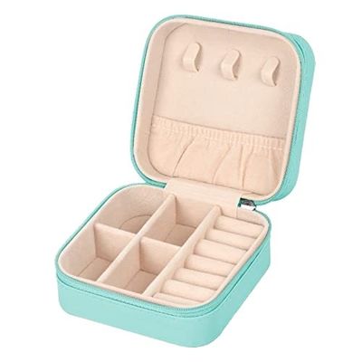 Nhiều khoang PU da đồ trang sức du lịch tổ chức hộp túi niêm phong