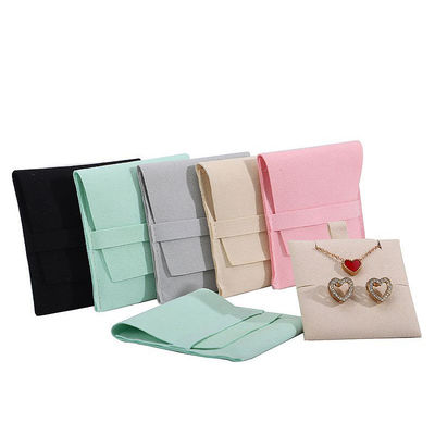 Soft Touch Microfiber Perfumery Storage Bag với bộ chia cắt có thể tháo rời cho bông tai