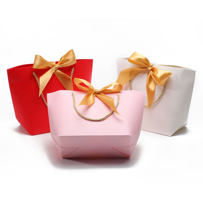 Compact Đẹp Thẻ giấy giấy quà Tote Bag Bowknot trang trí cho sinh nhật