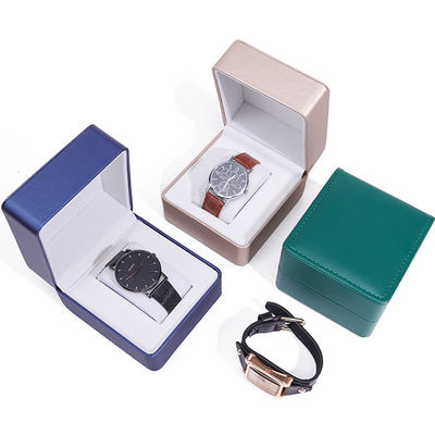 Hạt chải mịn mịn da giả hộp lưu trữ đồng hồ thủ công Chick Luxury Packaging cho đàn ông